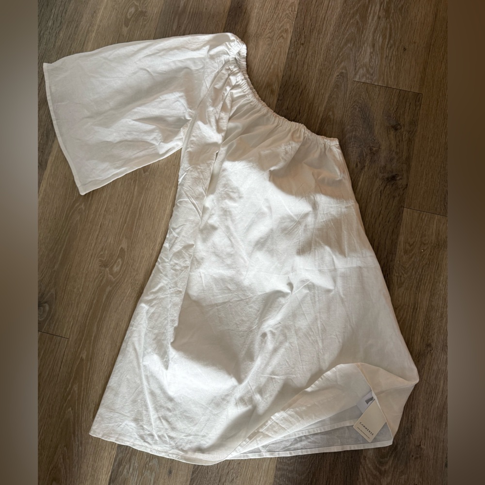 Commense Ivory One Shoulder Dress